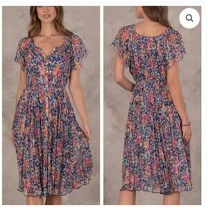 Sundance Women's Clarisse Floral Dress Plus Size XXL Flowy Boho Multicolor